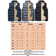thumbnail image 2 of MAWCLOS Men Casual Solid Color Jacket Vest Winter Warm Puffer Outwear Gray L, 2 of 9