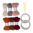 thumbnail image 3 of HILABEE 6 Pieces Knitted Yarn Handcrafting 5M Colorful Cushion Home Decor Craft Yarn C, 3 of 9