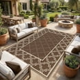 thumbnail image 1 of Reversible Outdoor Rug, Waterproof Plastic Straw Mat – Durable, UV-Resistant, Easy-Clean, Non-Shedding Patio Carpet for Deck, Porch, Balcony, Backyard, Camping, RV Use, 1 of 7