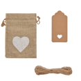 thumbnail image 1 of Vaidha 25 Pcs Love Linen Bag Set Wedding Gift Box Packaging Jewelry Storage, 1 of 3