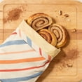 thumbnail image 4 of Amzcrzy Cloth Bread Bag Zipper Beeswax Bread Bag Reusable Food Storage Bag Double Layer Beeswax Wrap Bag with Buckle Fresh Keeping Bag for Bread Fruit Vegetables Snacks Home and Kitchen, 4 of 6