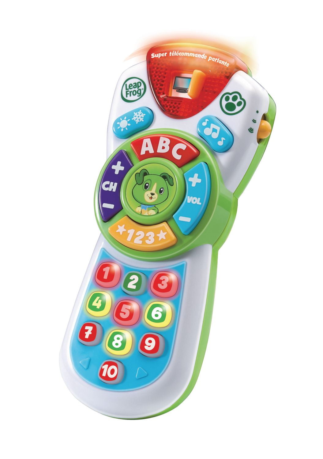 LeapFrog Super télécommande parlante - Télécommande factice avec musique et lumières pour tout-petit - Version française