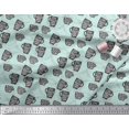 thumbnail image 2 of Soimoi Green Poly Georgette Fabric Life Begins After Coffee Text Fabric Prints By Yard 52 Inch Wide, 2 of 5