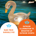 thumbnail image 4 of Banzai Lumi Bright Party Swans Inflatable White Pool Lanterns, (2 Pack), 4 of 4