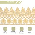 thumbnail image 4 of Uxcell 3.14 inch Wide 10 Yard Lace Ribbon Floral Pattern Khaki Embroidered Lace Trim for Sewing Making, Gift Wrapping, 4 of 5