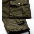 thumbnail image 4 of pitrice Cargo Shorts Pantalons Décontractés Homme Tenue Résistance à l'Usure Chic Design Épaissir Extérieur Intérieur Longue Durée Commodité Travail Costume Vert 32, 4 of 7