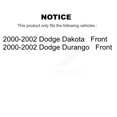 thumbnail image 2 of CMX Front Ceramic Disc Brake Pads CMX-D820 for Car 2000-2002 Dodge Dakota Durango, 2 of 9