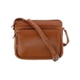 thumbnail image 1 of CTM®  Leather Shoulder Bag Purse with Side Organizer (Women's), 1 of 4