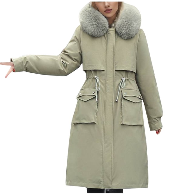 Birdeem Veste en Coton à Manches Longues pour Femmes Automne et Hiver