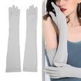 thumbnail image 4 of Women Arm Sleeves  , Soft Breathable Reusable Arm Sleeve  For Cycling For Summer For Running Grey, 4 of 8