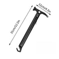 thumbnail image 3 of EGNMCR Aluminum Camping Hammer With Hook Portable Lightweight Multi-Functional Tent Stake Hammer For Outdoor Small light, 3 of 3