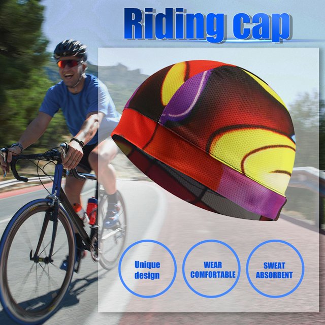 EGNMCR Helmet Lining Sweat Wicking Cap Running Cap Bike Cap 1 Piece Sports cap