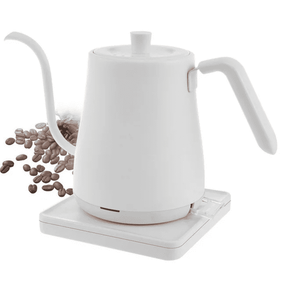 Stainless Steel Electric Kettle Electric Kettle Gooseneck Kettle, 800Ml Water Kettle, Tea Pot Stainless Steel for Coffee & Tea with Fast Heating, Auto-Shut Off and Boil-Dry Protection Tech
