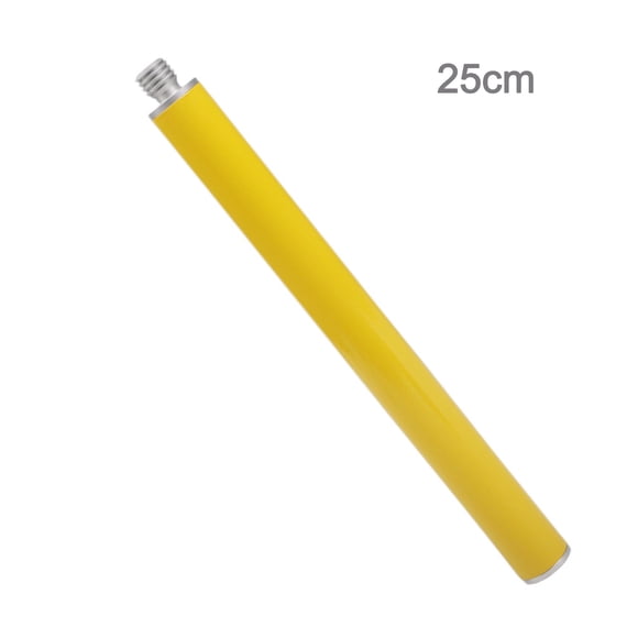 Rooha Tige de Mesure Rallonge de Poteau de Survol Gps 25 mm pour Antenne Gnss 10 cm à 60 cm avec Filetage 5/8 Tige en Aluminium Jaune, 25 cm