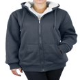 thumbnail image 1 of Sweat à Capuche Zippé Doublé en Sherpa Tech pour Femmes avec Poche Poitrine, 1 of 5