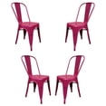 thumbnail image 1 of Chaise de salle à manger Tolix Roch en métal, ensemble de 4 chaises en métal, 1 of 2