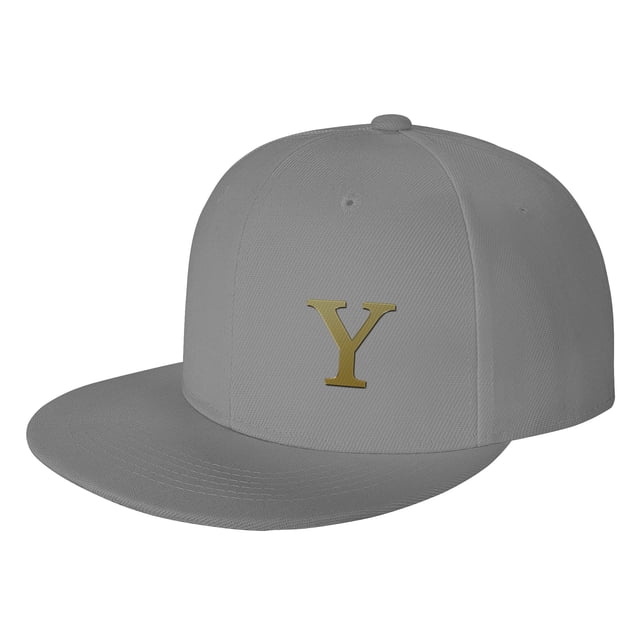 ZICANCN Alphabet Y Pattern Baseball Caps, Trucker Hats for Men And Women, Adjustable Breathable Flat Caps, Gray