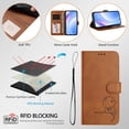 thumbnail image 4 of Étui à Rabat pour iPhone 17e, Blocage RFID, Fermoir Magnétique, Étui Portefeuille avec 3 Fentes pour Cartes et Fonction Support, 4 of 4