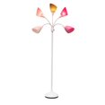 thumbnail image 3 of Simple Designs Lampadaire à col de cygne réglable à 5 lumières, 3 of 9