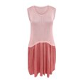 thumbnail image 4 of Jusqu'à 65 % de Réduction! Robes de Mode Été pour Femmes 2024 Grande Taille Col Rond Robe Ample Assortie Jupe Tricotée Européenne et Américaine, 4 of 9