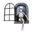 thumbnail image 2 of Décoration de Jardin Extérieure Squelette d'Horreur de Fenêtre avec Pose Assise Humoristique, Sculpture Durable Résistante aux Intempéries pour Pelouse, Jardin et Festival d'Halloween, 2 of 7