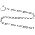 thumbnail image 2 of Gotham Stainless Steel Pocket Watch Chain Fob Curb Link 14" # GWCSTLCHAIN, 2 of 3