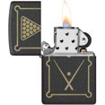 thumbnail image 4 of 2024 Zippo Design de Billard, Noir Craquelé Mat, Carte : 27,16 $, 4 of 5