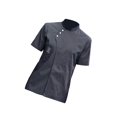 thumbnail image 1 of Chef Jacket Short Sleeve Cooking Clothes Simple Chef Coat Catering Shirt for Restaurant Gray XXL, 1 of 8