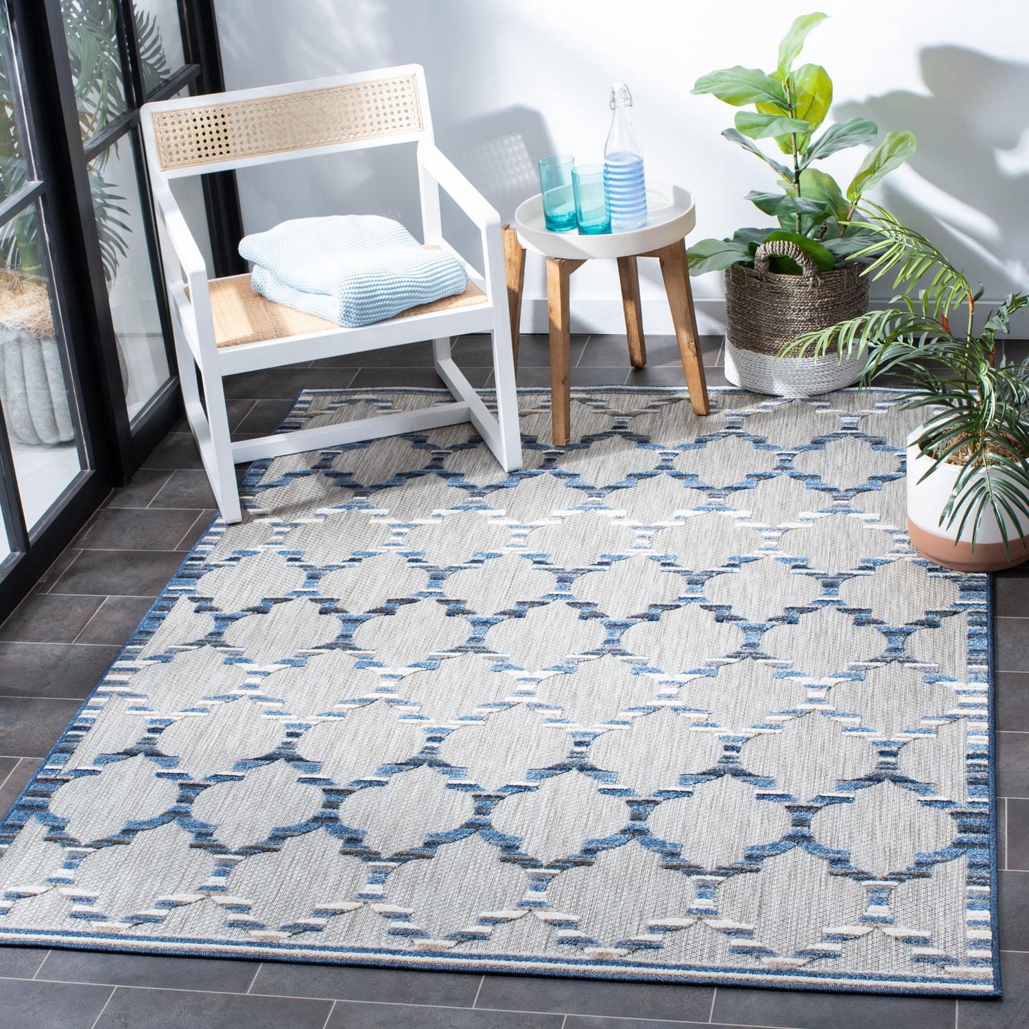 Safavieh Cabana Rorie Tapis Géométrique Extérieur