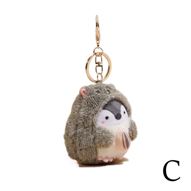 Sac de Poupée Pingouin en Peluche Mignon Sac d'École Pendentif Mignon Cadeau de Niche