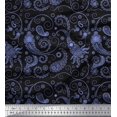 thumbnail image 1 of Soimoi Modal Satin Fabric Floral & Paisley Printed Craft Fabric by The Yard 42 Inch Wide, 1 of 3