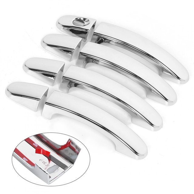Couvercle de Poignée de Porte Extérieure, 8pcs Voiture Porte Extérieure Poignée Garniture Voiture Décoration Extérieure Design Futuriste