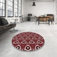 thumbnail image 4 of Ahgly Company Machine Washable Indoor Square Transitional Red Red Area Rugs, 6' Square, 4 of 7