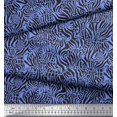 thumbnail image 3 of Soimoi Blue polyester Crepe Fabric Leopard & Wild Animal Skin Print Fabric by Yard 42 Inch Wide, 3 of 3