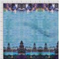 thumbnail image 2 of Soimoi Polyester Crepe Fabric Peacock Panel Printed Fabric 1 Yard 42 Inch Wide, 2 of 3