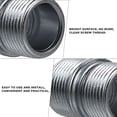 thumbnail image 4 of MasteelfCA DOITOOL 4pcs Carbon Steel Double Head Shelf Support Nut Rack Nut Connectors Replacement Storage Shelves Parts, 4 of 9