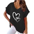 thumbnail image 1 of Birdeem Blouse d'Été Aguichant Mode Imprimée Col en V Manches Courtes pour Femmes, 1 of 6