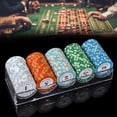 thumbnail image 4 of Oleegame 2PC Spoon And Lid Rest Acrylic Chip Box Texas Poker Acrylic Club Chip Rack Transparent Chip Rack Chip Plate Clear, 4 of 5