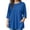 Blue, variant on Blouses for Work Womens Western Tops Women's Plus Size Tops Western Top Tops for Women Boho Shirts for Women 3/4 Sleeve Loose Shirts Tunic(3XL)
