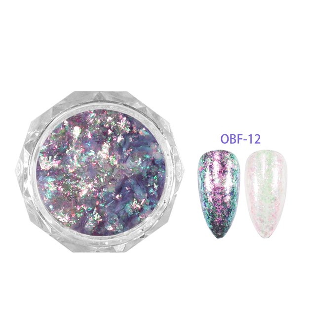 mtvxesu Nail Powder Japanese Style Nail Art Colorful Opal Powder Ice Crystal Nail Sequins Sale