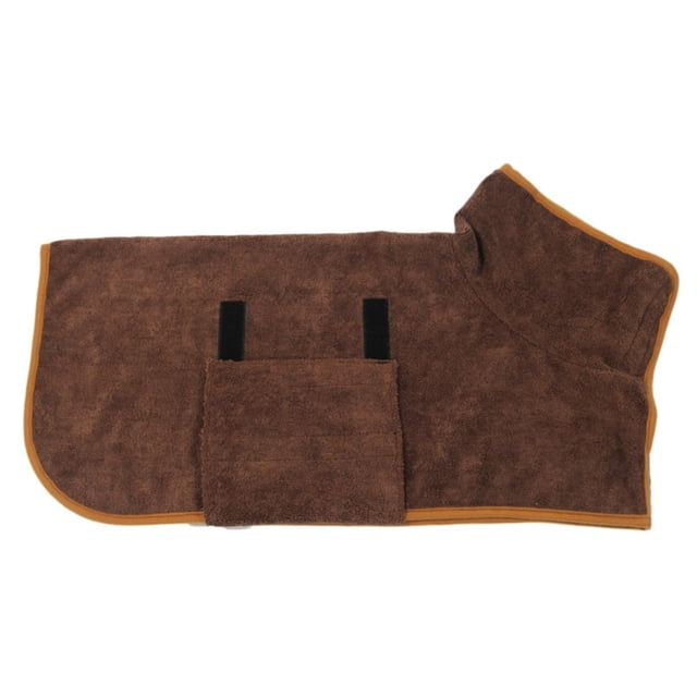 Dog Drying Coat Super Absorbent Dog Bathrobe Towel for Cold Weather Beach Pool Microfibre Fast Drying Pet Dog Bath Robe for Dogs(S Green)