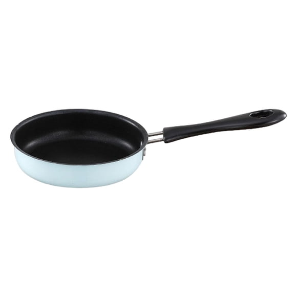 Stainless Steel Frying Pan Small Saute Pan Smokeless Surface Omelet Pans Induction Cooker Blue