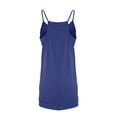 thumbnail image 3 of RBCKVXZ Robe Courte Athlétique Sans Manches pour Femmes avec Short Intégré Été Tennis Entraînement Active Combinaison Sportive Bretelles Spaghetti Robes Bleu P, 3 of 6