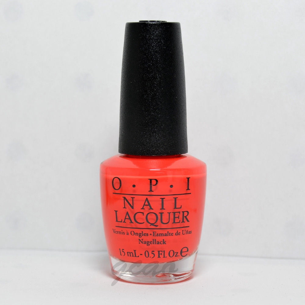OPI Nail Lacquer, Living On the Bula-vard!, Red Nail Polish, Fiji Collection, 0.5 fl oz