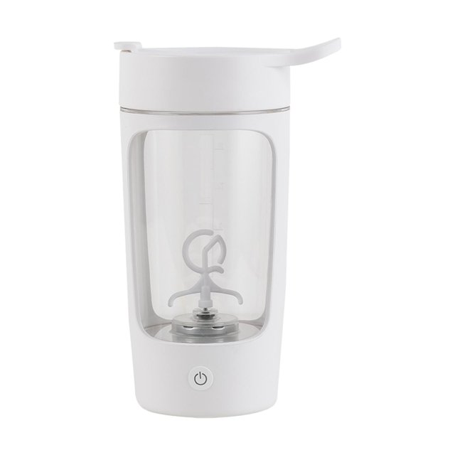 Esquirla Shaker Automatique Portable pour Protéines Bouteille d'Eau de Sport Outil Blanc