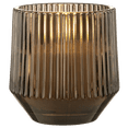 thumbnail image 3 of Bouclair Organic Modern Ribbed Cream Ceramic LED Candle, 3 of 4