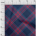 thumbnail image 1 of oneOone Georgette Viscose Fabric Tartan Check Printed Craft Fabric BTY 42 Inch Wide, 1 of 4