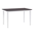 thumbnail image 1 of CorLiving Michigan Two Toned White-Grey Indoor Dining Table for 4 People, 1 of 7