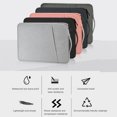 thumbnail image 4 of Universal Laptop Anti-scratch Carrying Bag Portable Notebook Computer Zipper Closure Polyester Protective Case Black 14 Inch, 4 of 9
