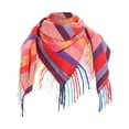 thumbnail image 1 of Penkiiy Foulard pour Femmes Mode Hiver Femmes Foulard Colorée Foulard Décontractée à Franges Châle F Foulard, 1 of 5